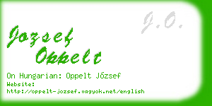 jozsef oppelt business card